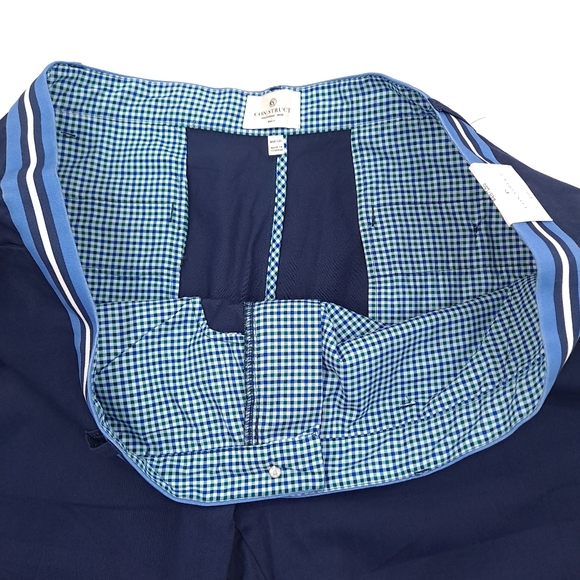 Con.Struct Men's Chino Pants Navy Blue Contrasting Waistband Stretch - Sz 48x30 - Picture 9 of 12